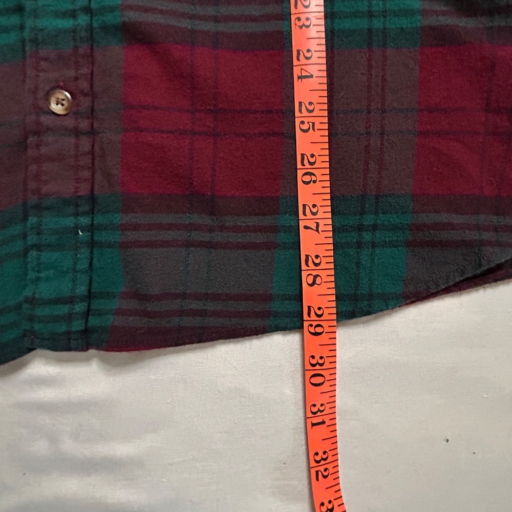 Brooks Brothers Men’s XL Regent Fit Red Green Plaid Flannel Shirt 1818 - Picture 5 of 7